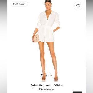 Dylan Romper in White, size S
L'Academie